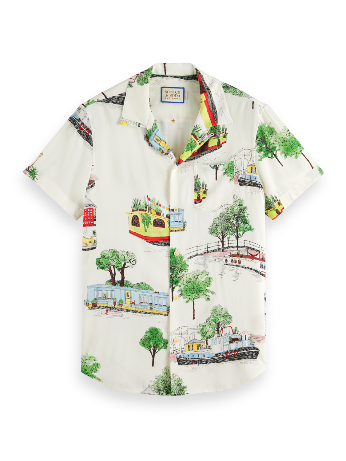 Canal Boats Printed Shirt