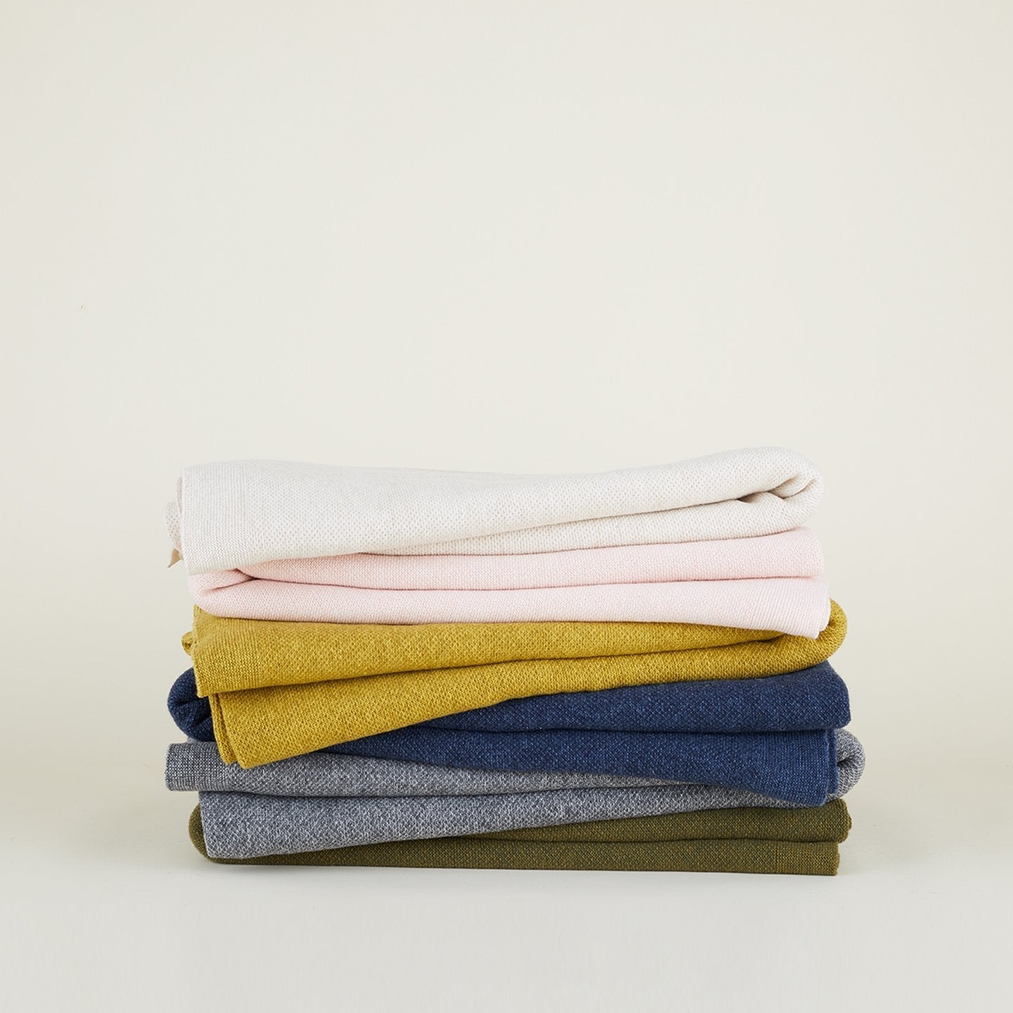 Simple Knit Oversized Throw - Ivory