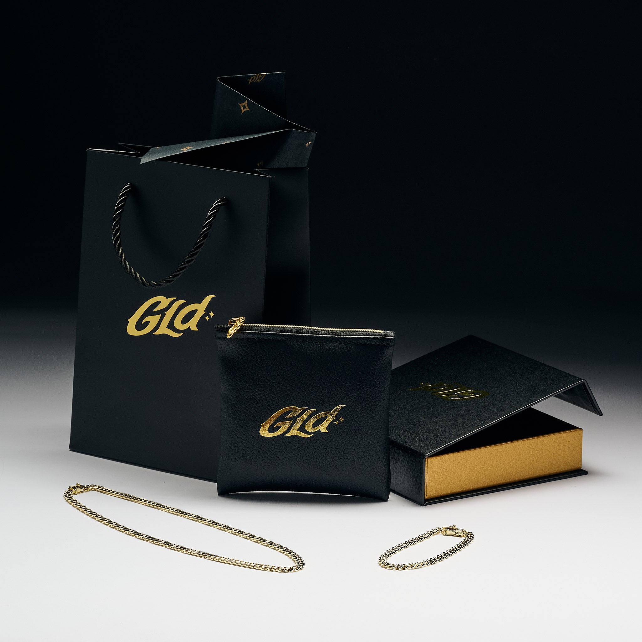 Miami Cuban Necklace + Bracelet Gift Bundle in Yellow Gold - 5mm