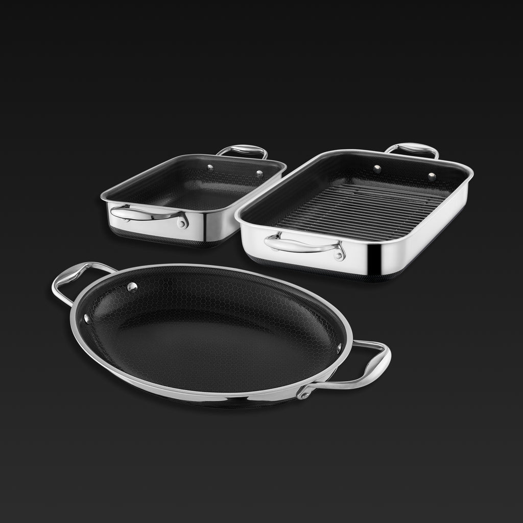 Hybrid Roasting Pan Set, 3-pc