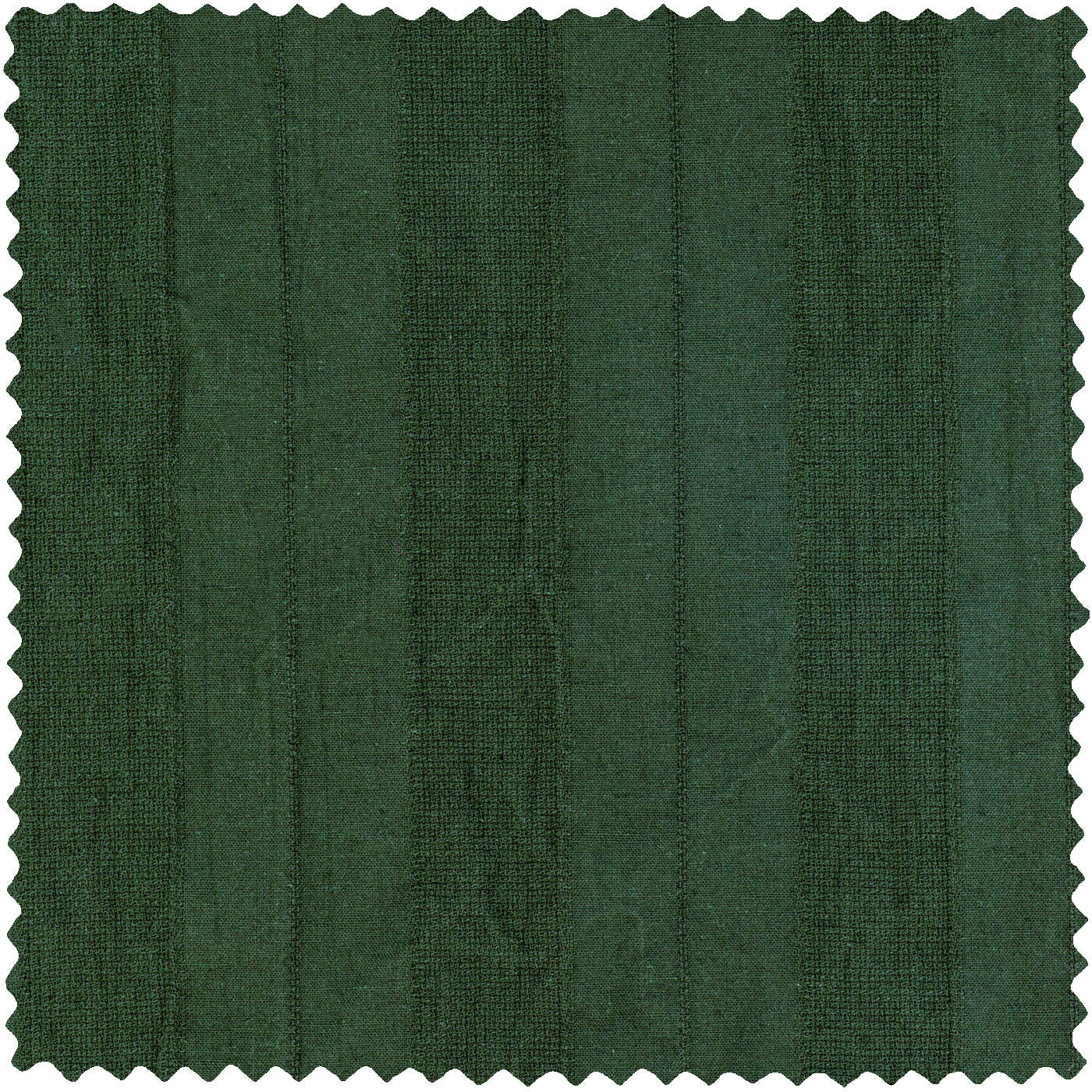 Green Cotton/Linen Dobby Stripe