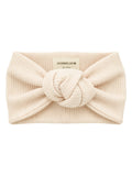 Organic Waffle Turban Headband, Snow