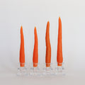 CARROT TAPER BEESWAX CANDLE - SET OF 4