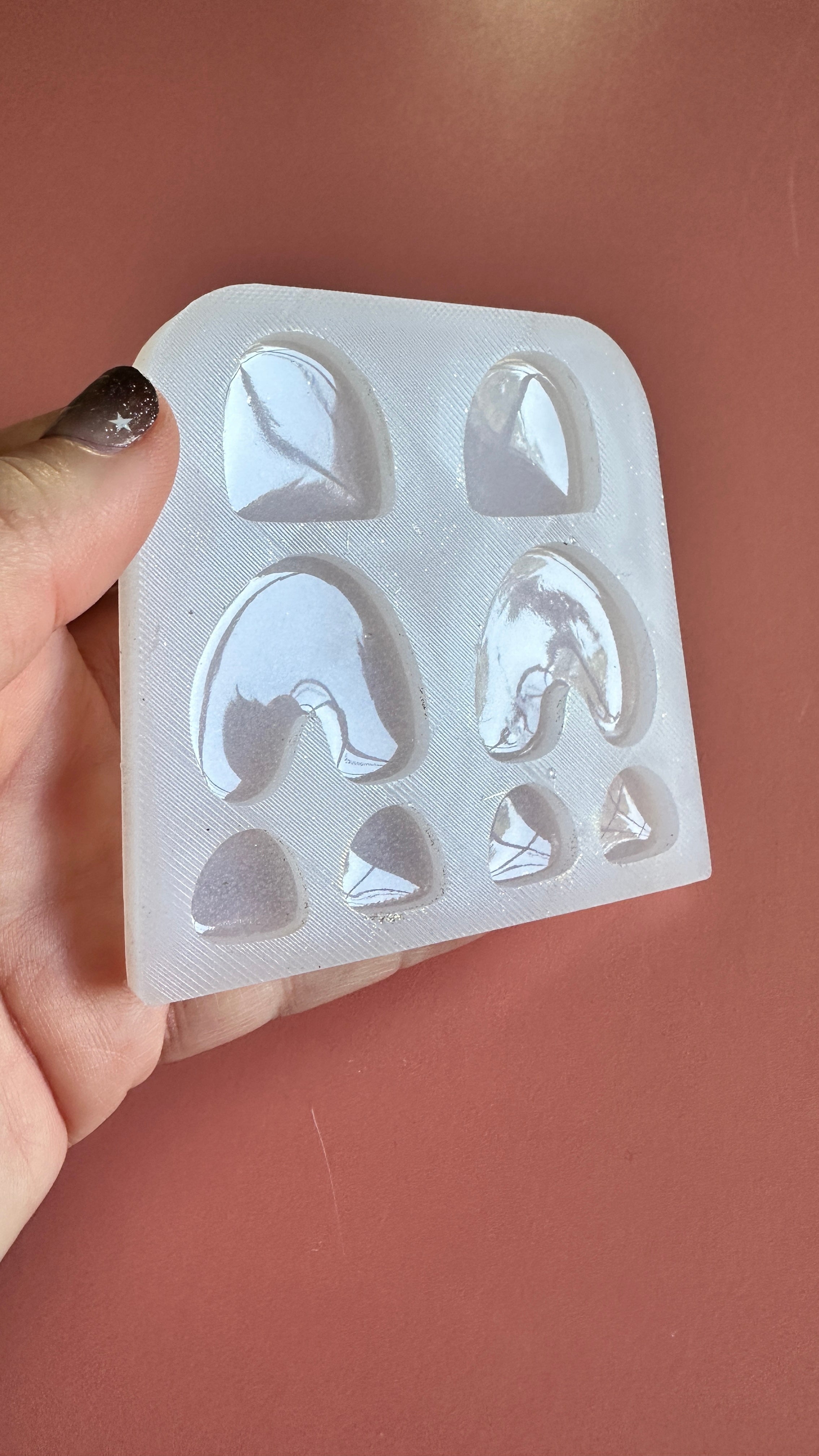 Soft Rainbow Arches Silicone Mold UV resin polymer clay