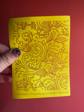 Wild Waters ocean waves silkscreen pattern