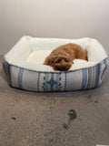 Doug Good Feather Dog Bed (Small) - Glacier Sky