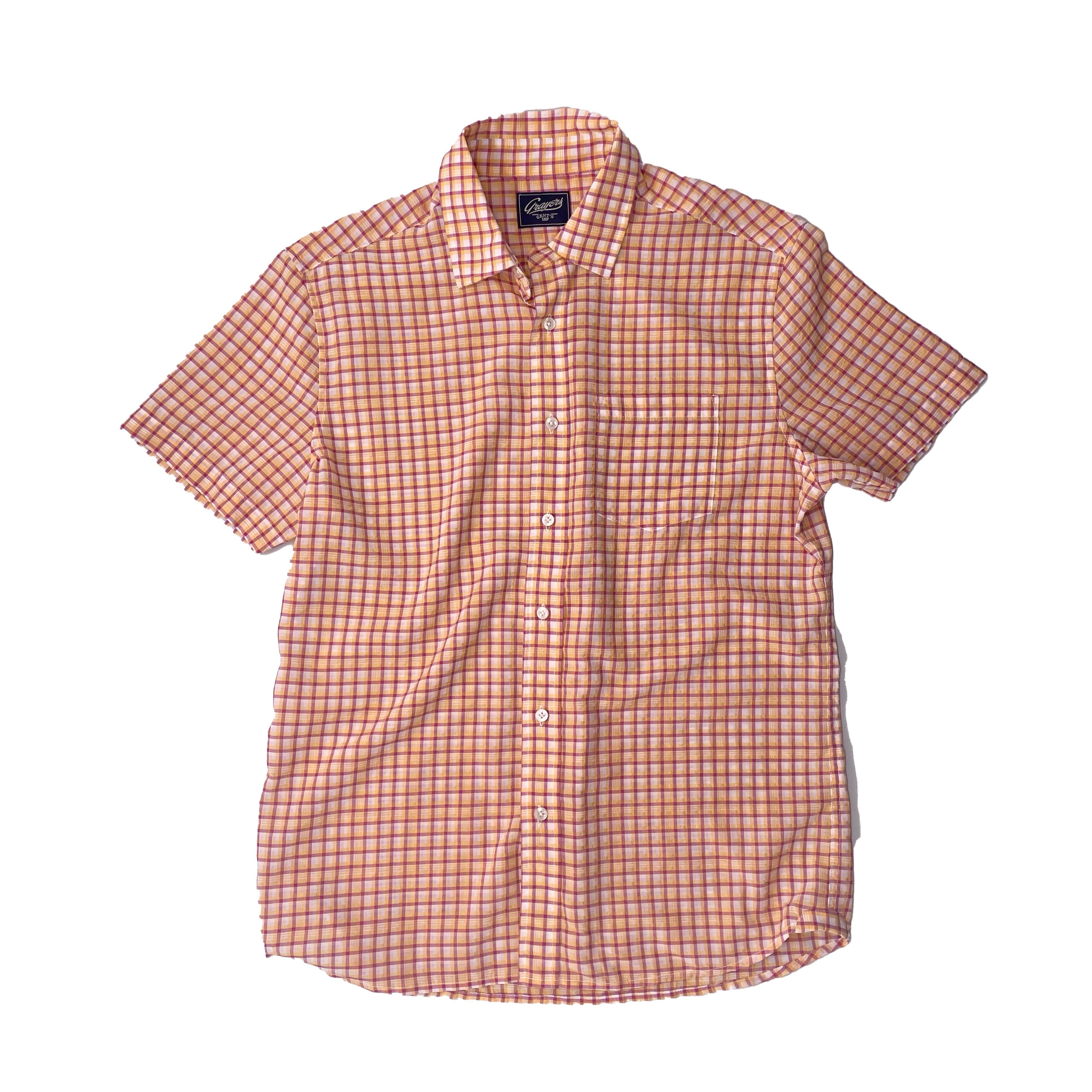 Spring Short Sleeve Shirt SMP - Yellow Purple Cream (Final Sale)*