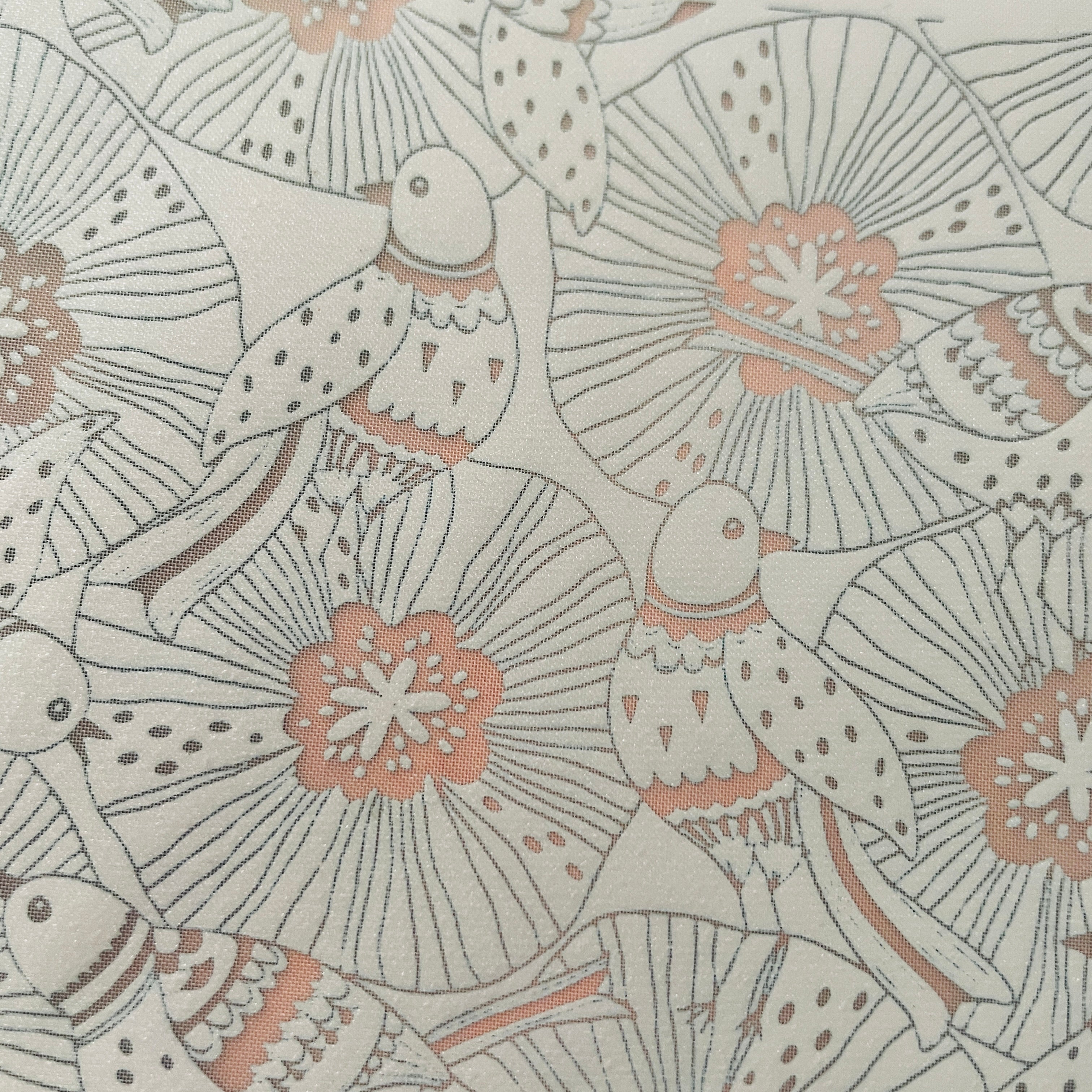 Poppy Bliss Floral Bird Summer Spring Silk screen