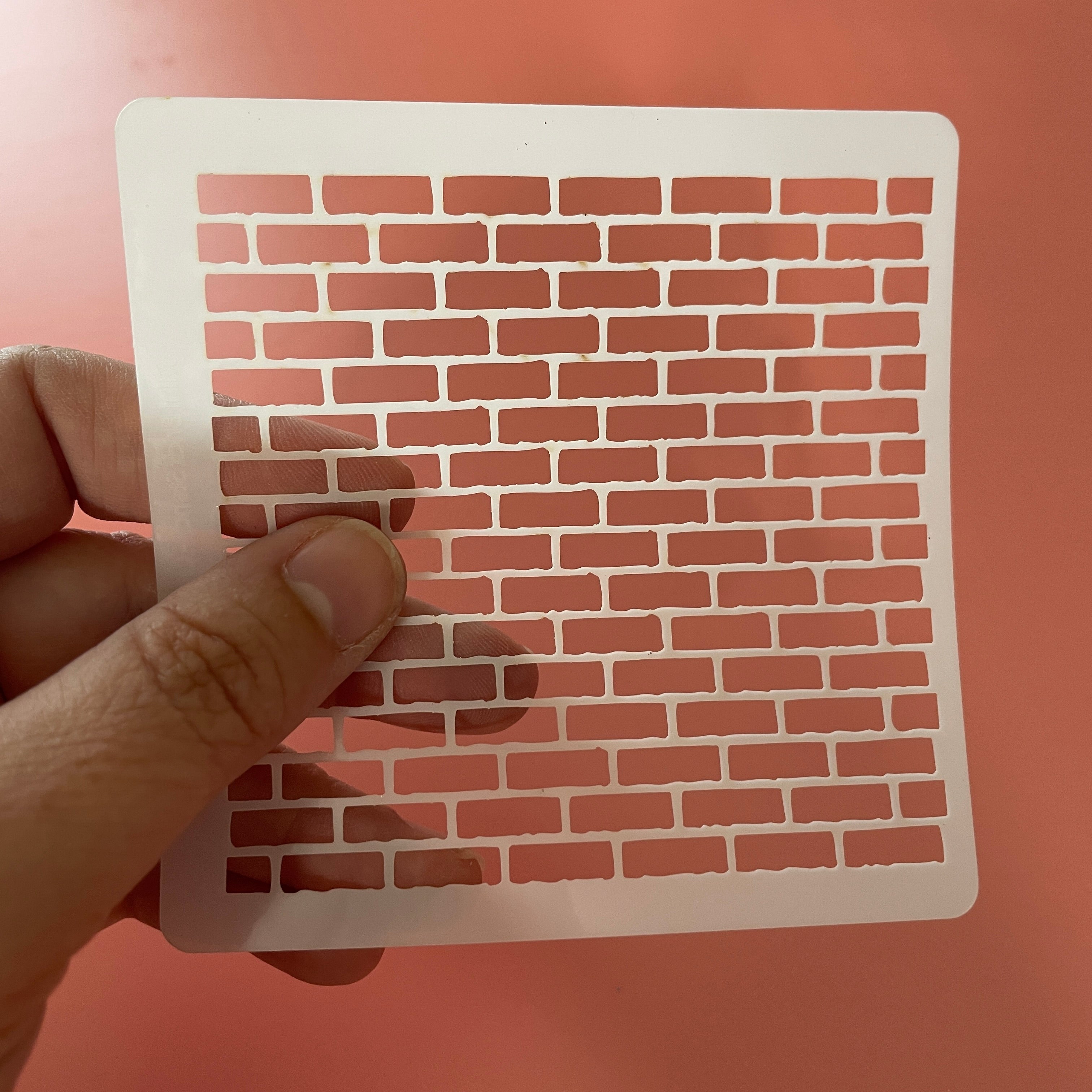 Tiny Bricks Mylar Stencil Texture Sheet