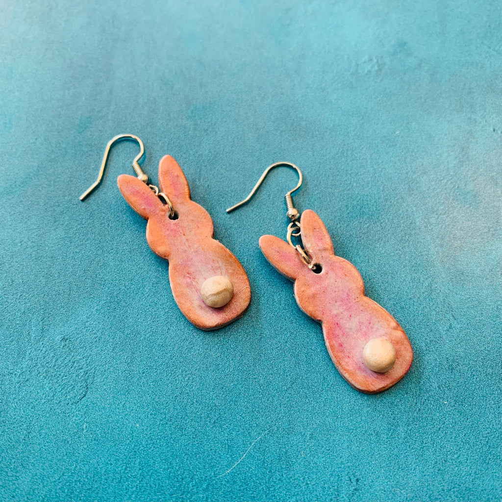 Bunny Rabbit Marshmallow Easter Bunnies polymer clay cutter set jewelry earrings