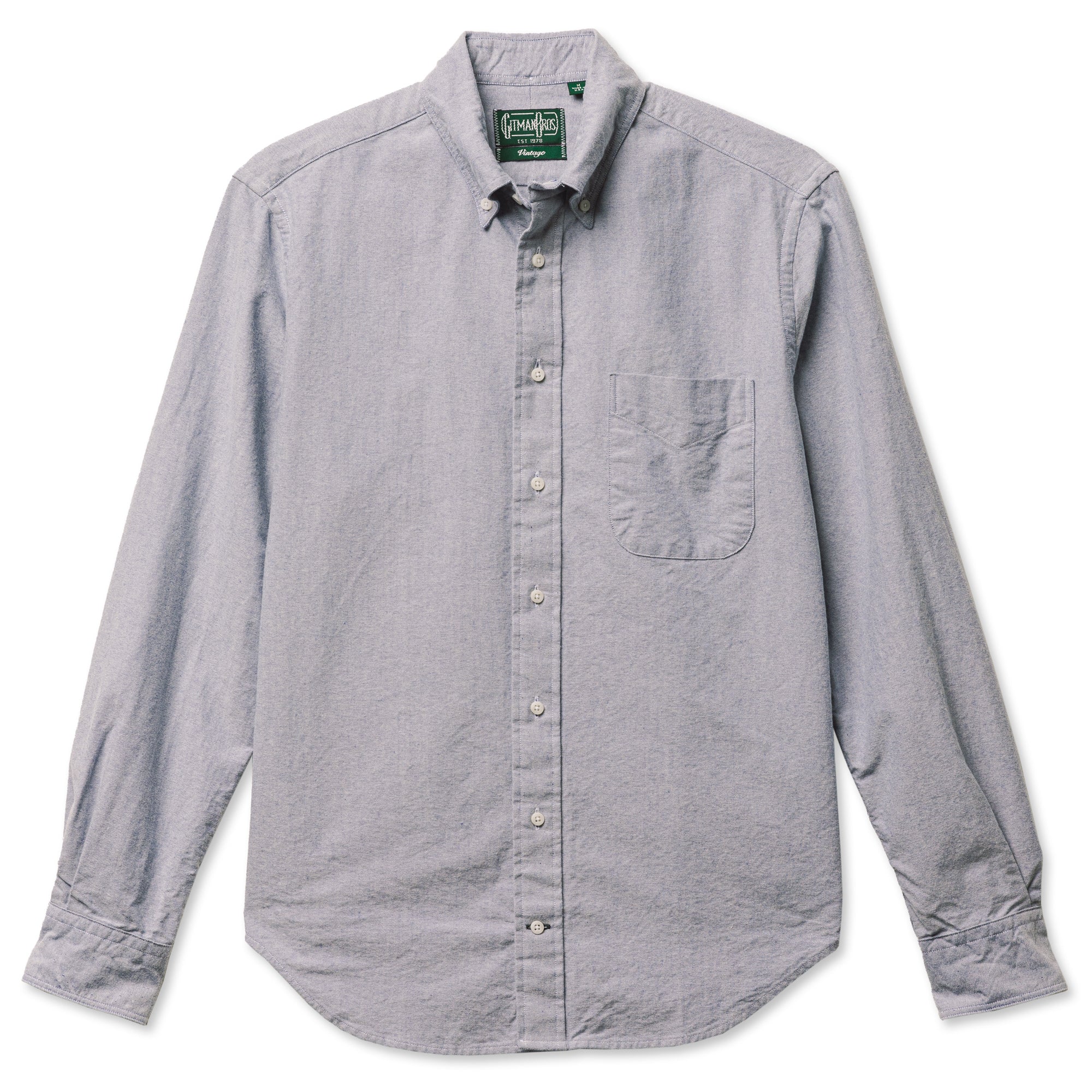 Navy Brushed Fall Oxford
