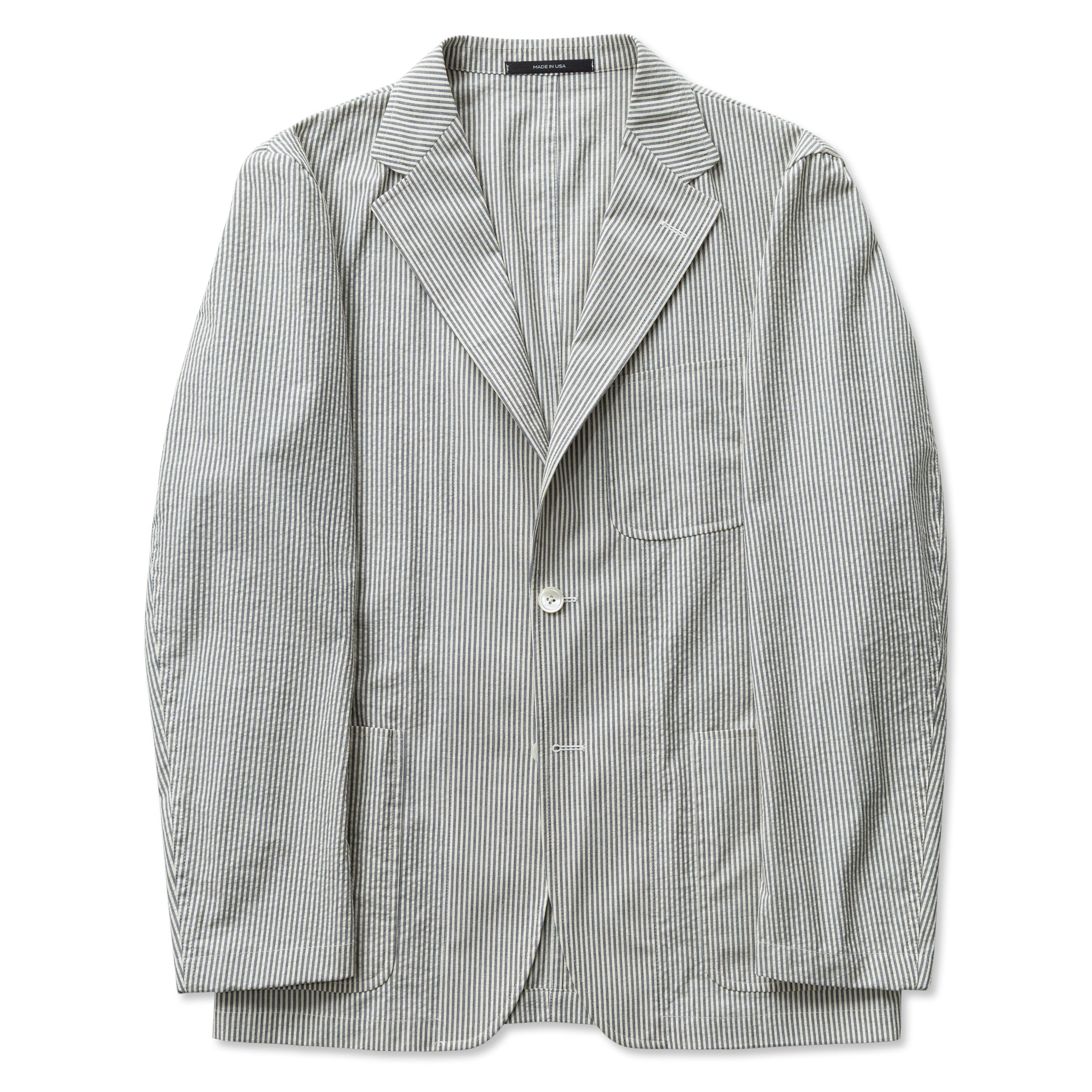 Japanese Seersucker Simple Jacket