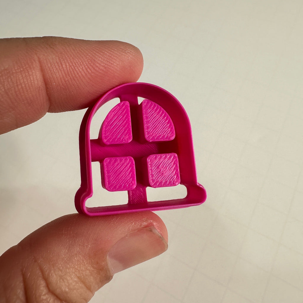 Fairy Window with Shutters Polymer Clay Cutter Set – 1 Inch Tall Fairy Doors & More