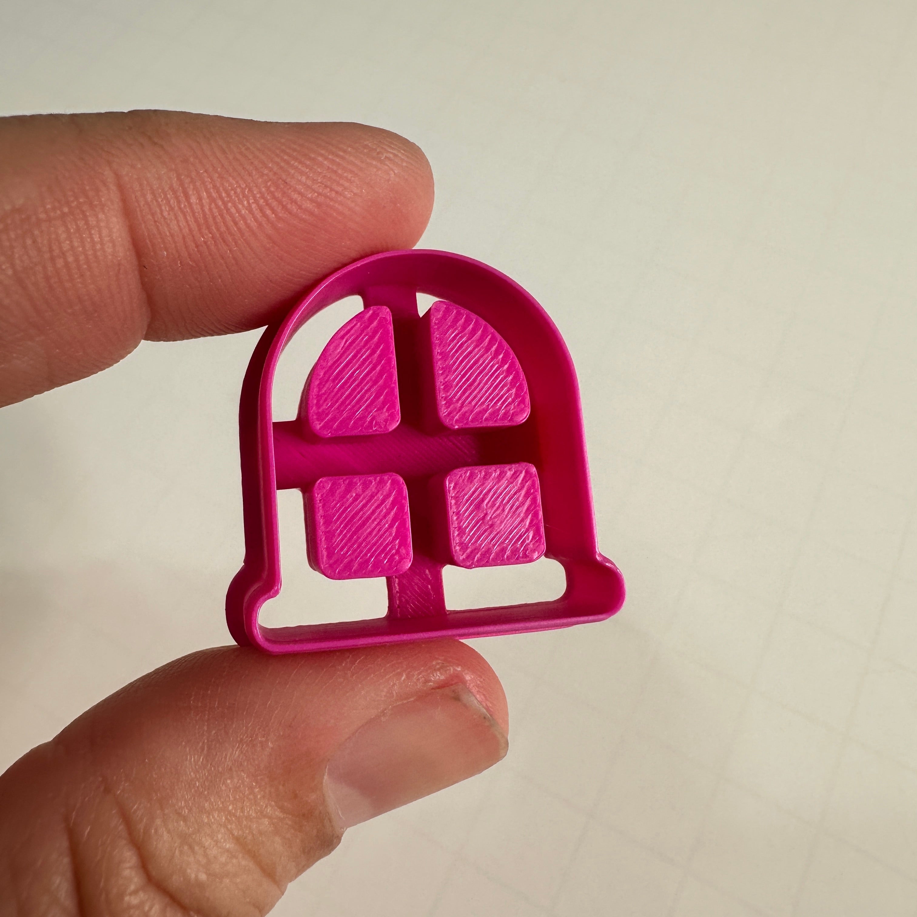 Fairy Window with Shutters Polymer Clay Cutter Set – 1 Inch Tall Fairy Doors & More