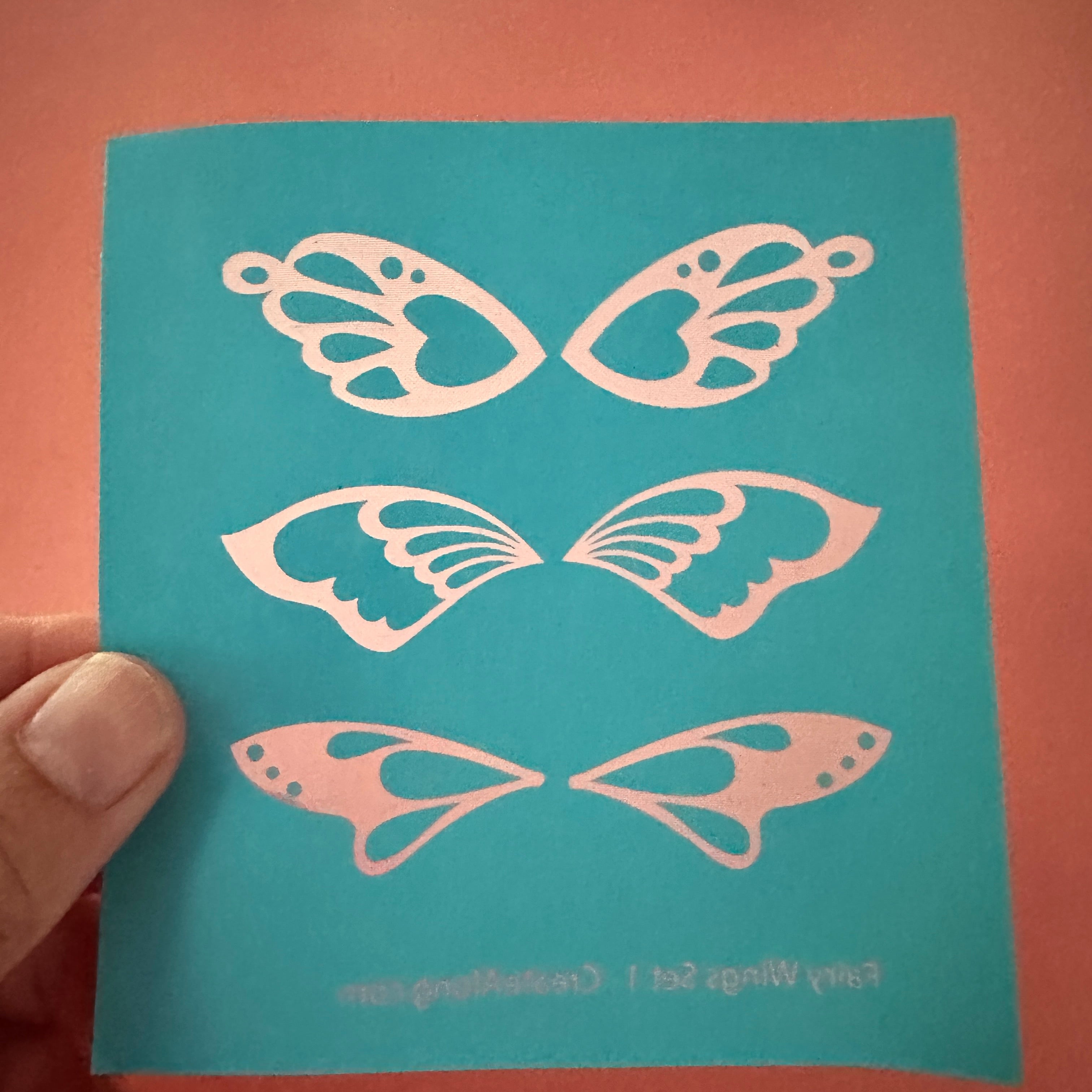 Fairy Wings Set 1 – Polymer Clay Cutters + Silkscreen for Whimsical Wing Designs