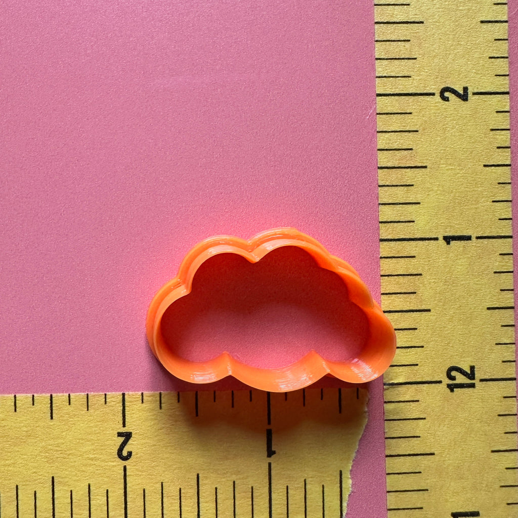 Puffy Clouds mirrored polymer clay earring cutter set