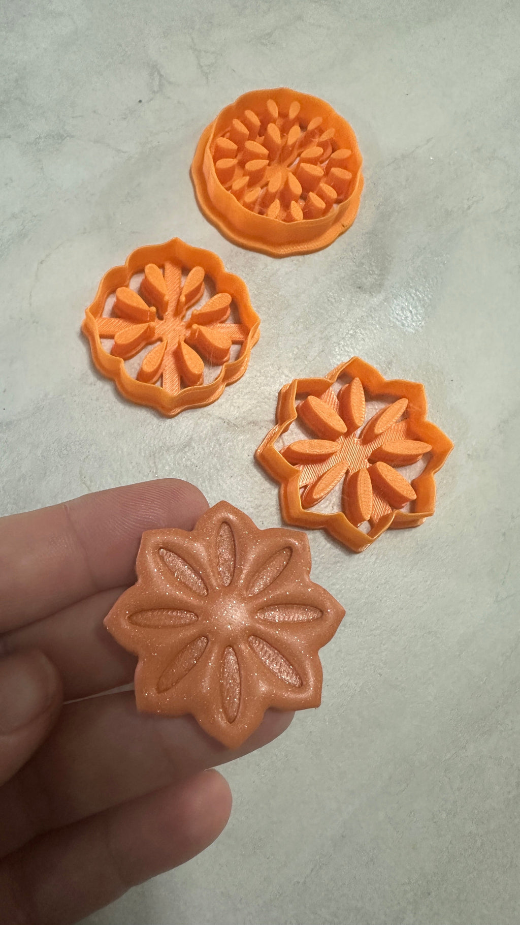 Pomegranate Cross-Section Clay Cutter – 1.5” Polymer Clay Earring Jewelry