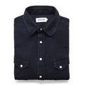 The Western Shirt in Indigo Crepe