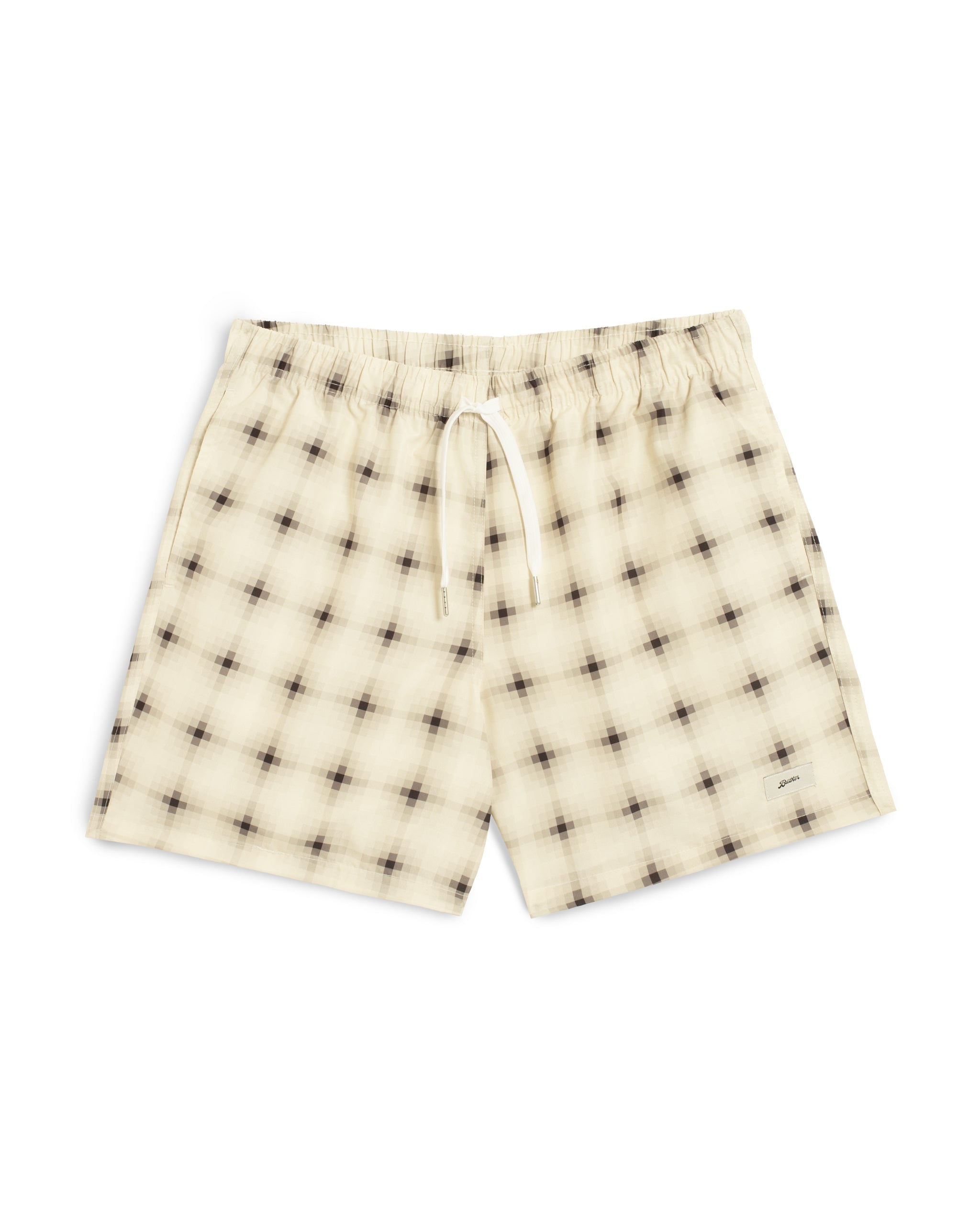 Ivory Digi Plaid Swim Trunk