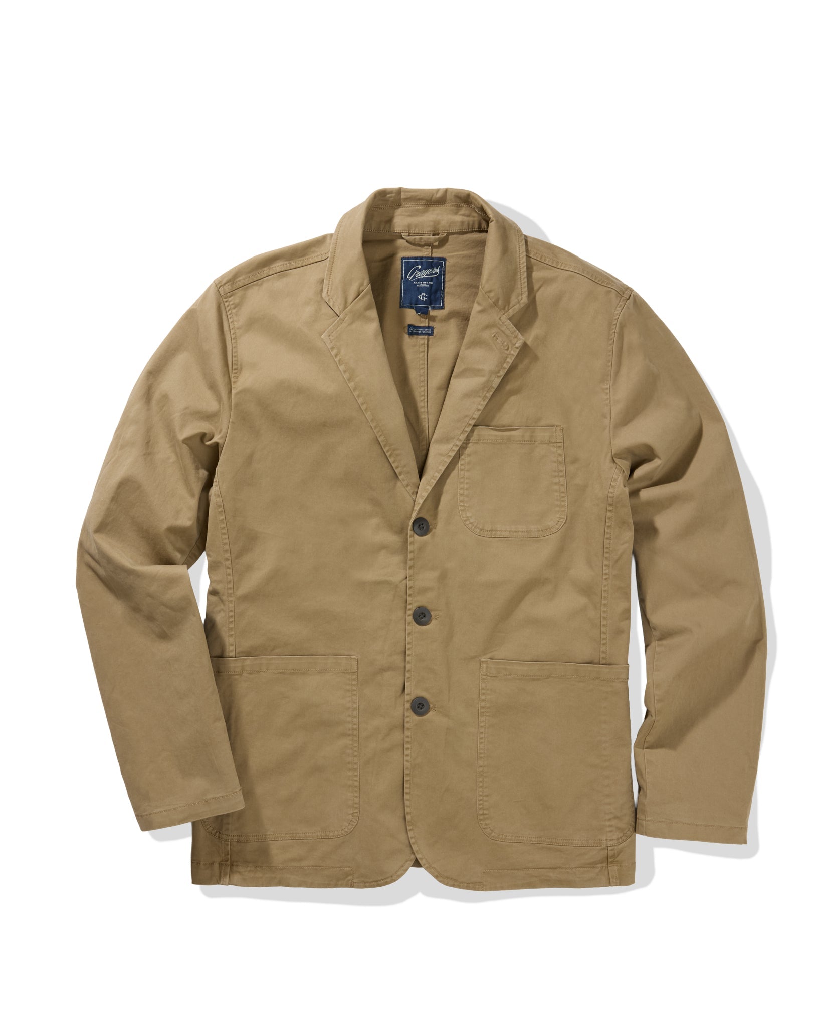 Thompson Flex Stretch Blazer - Khaki