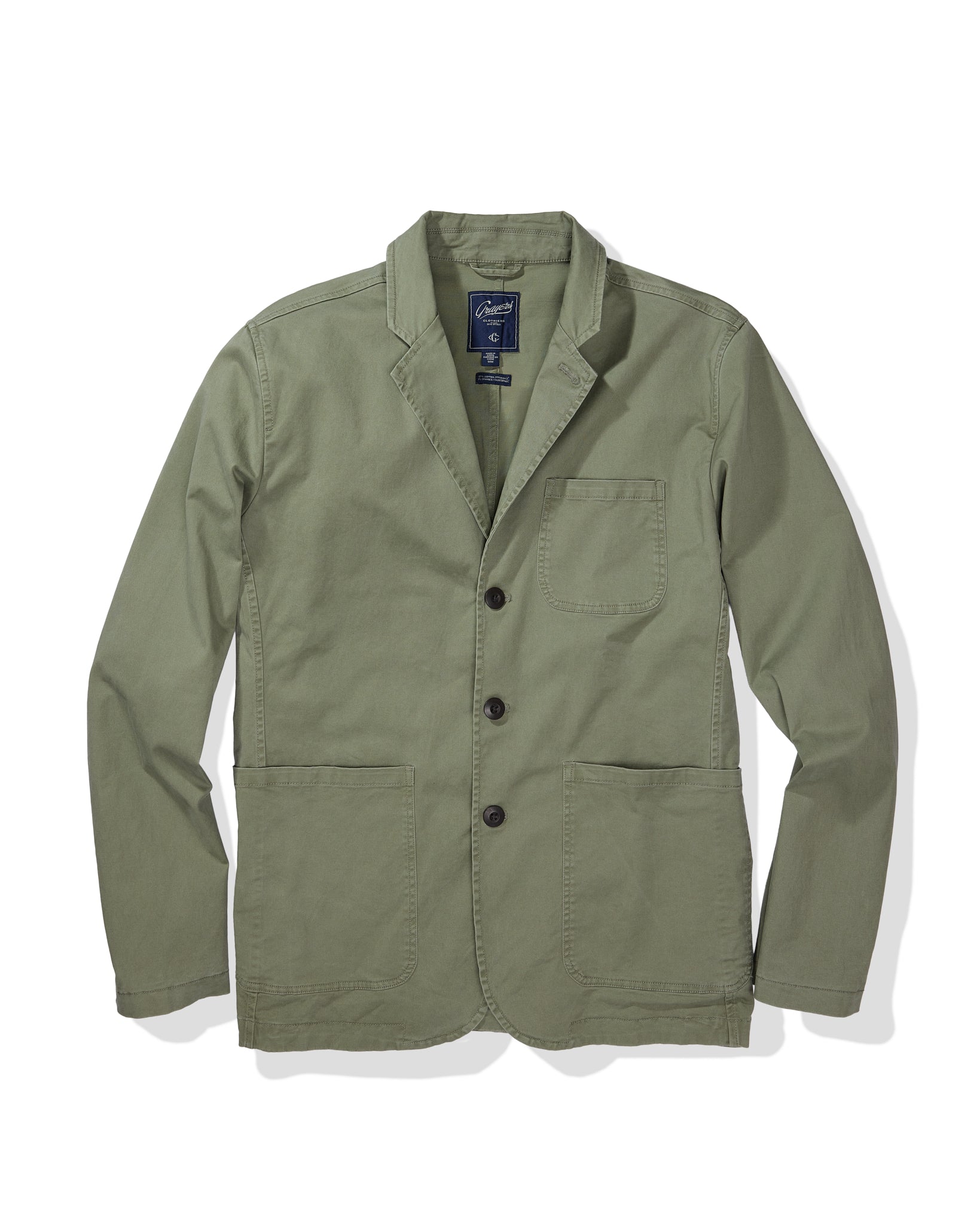Thompson Stretch Blazer - Olive