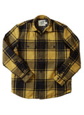 Retro Wool Padded Shirt Jacket SMP - Mustard Black  (Final Sale)*