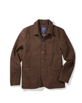Tweed Industrial Jacket - Brown Herringbone