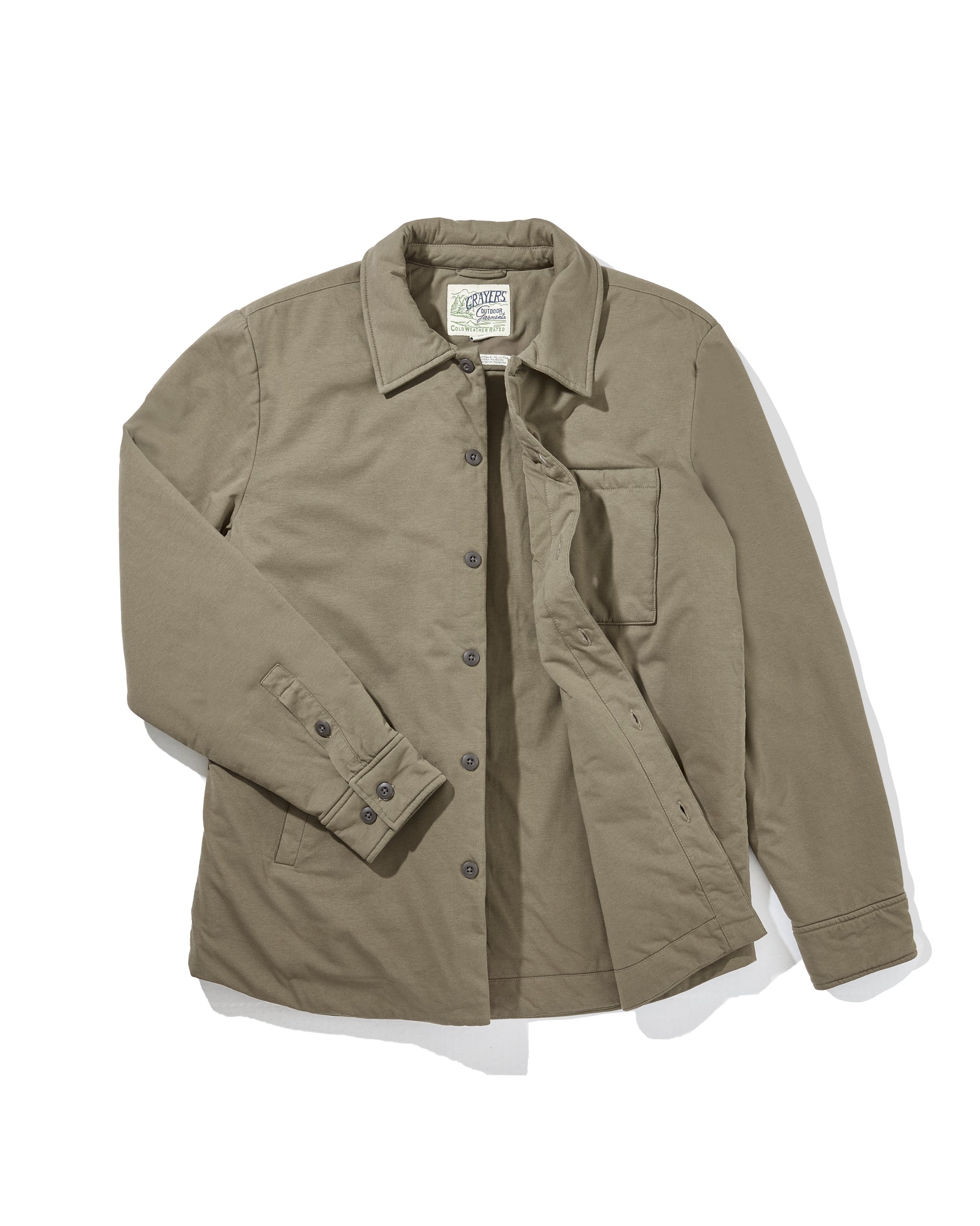 Wellington Padded Jersey Jacket - Canteen