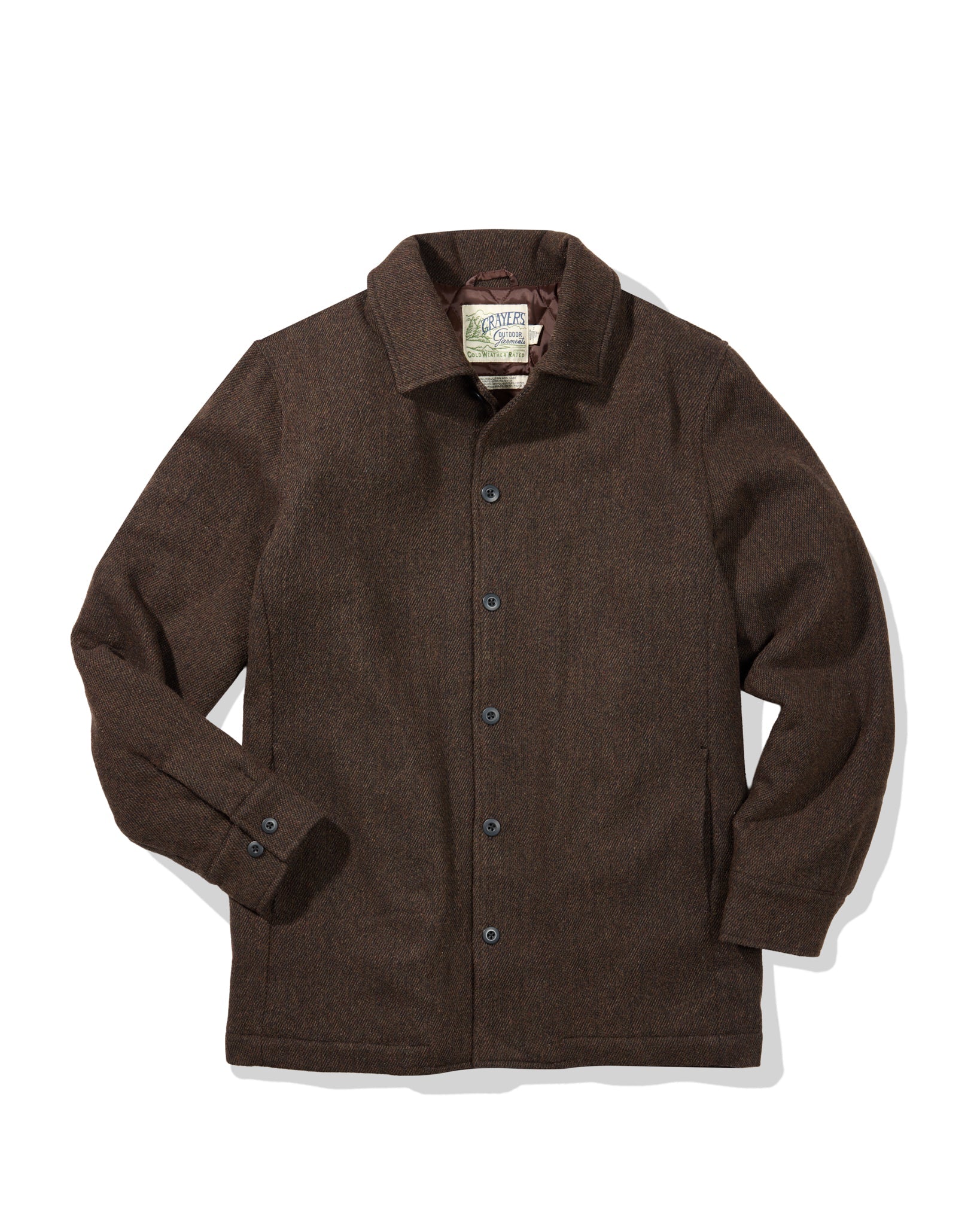 Watson Padded Car Coat - Chocolate Burgundy