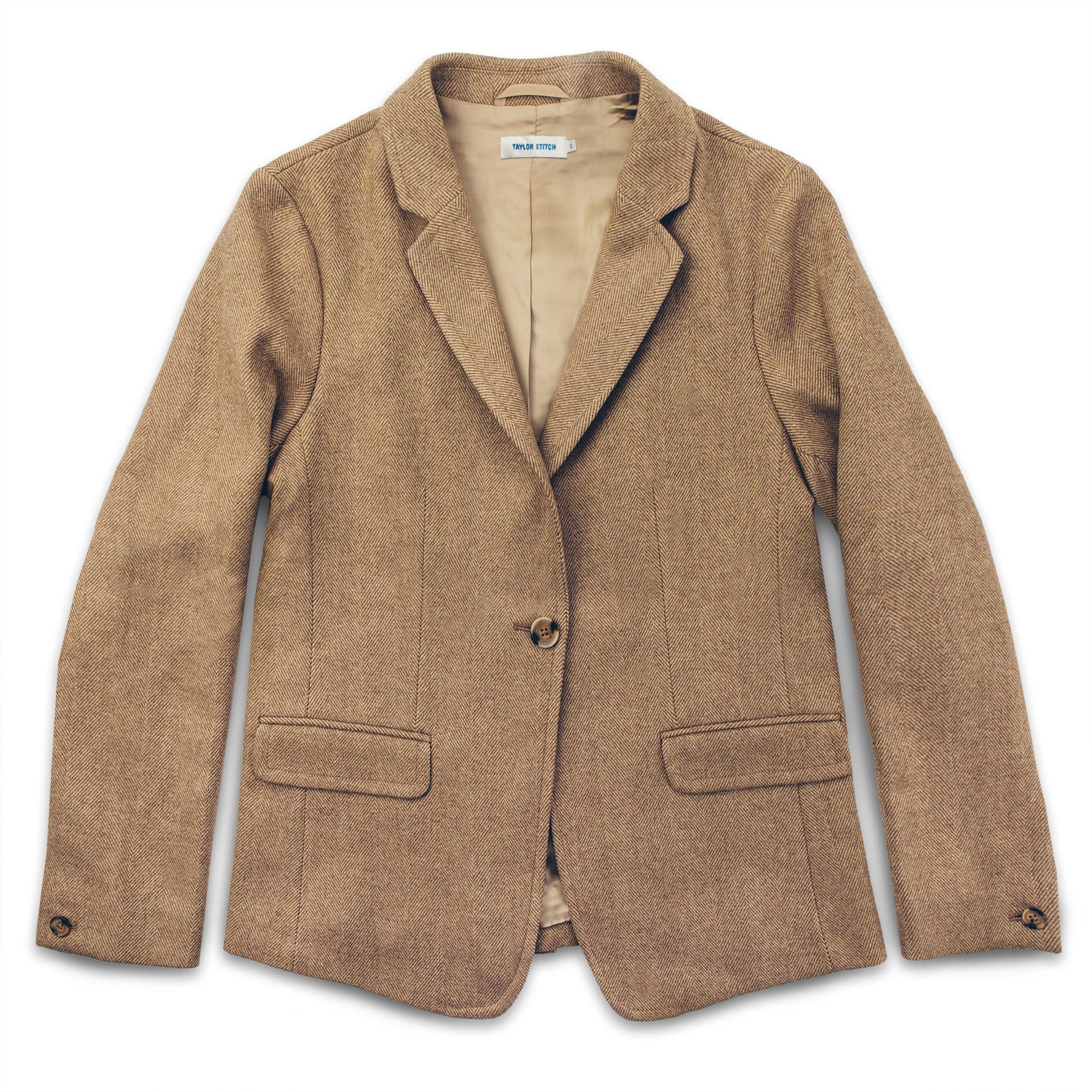 The Telegraph Blazer in Camel Italian Herringbone