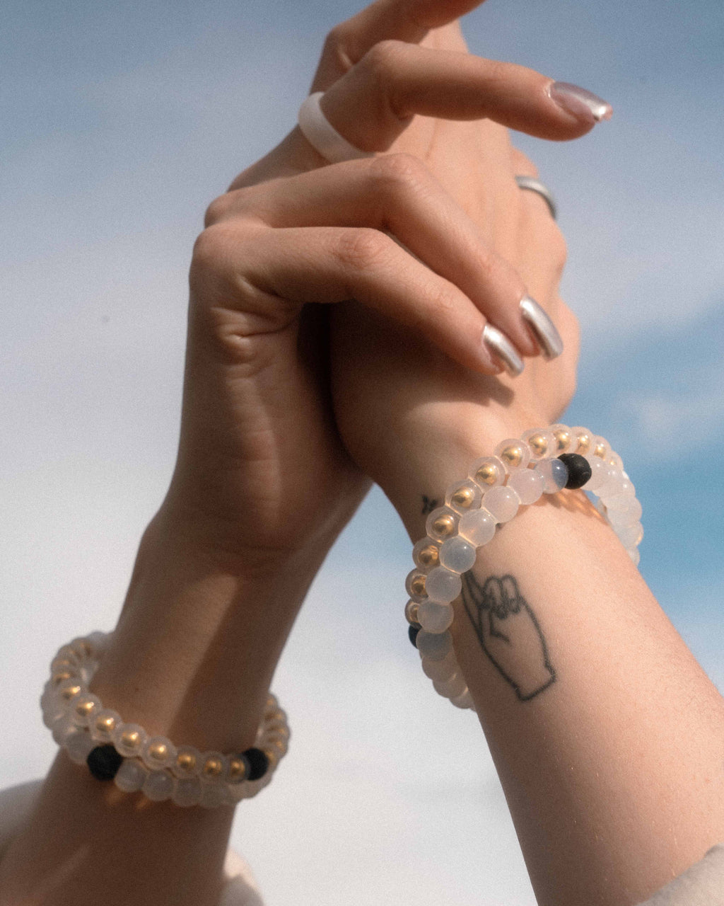 Gold Metal Sphere Bracelet