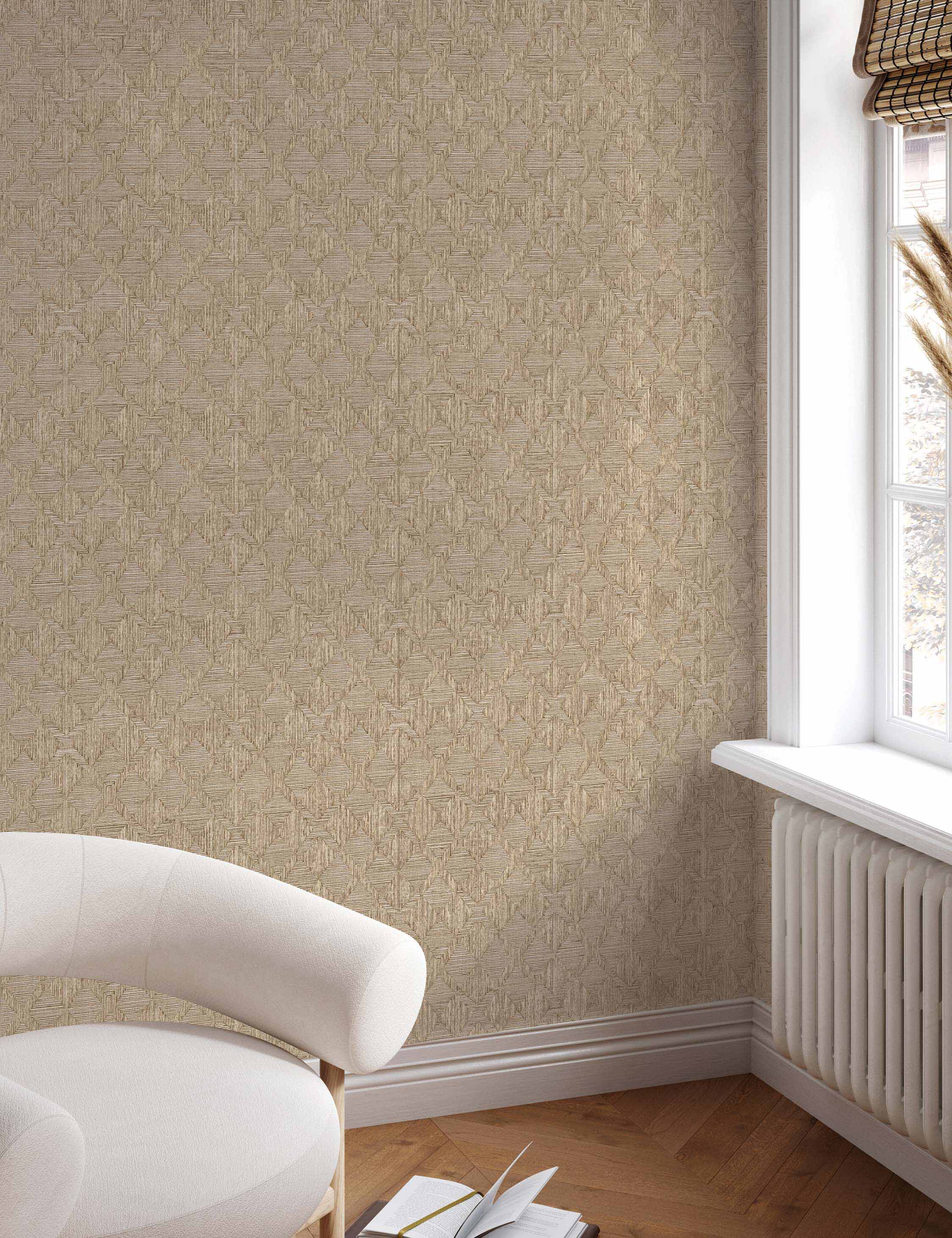 Hoffmann Faux Sisal Textured Peel + Stick Wallpaper by Jeremiah Brent