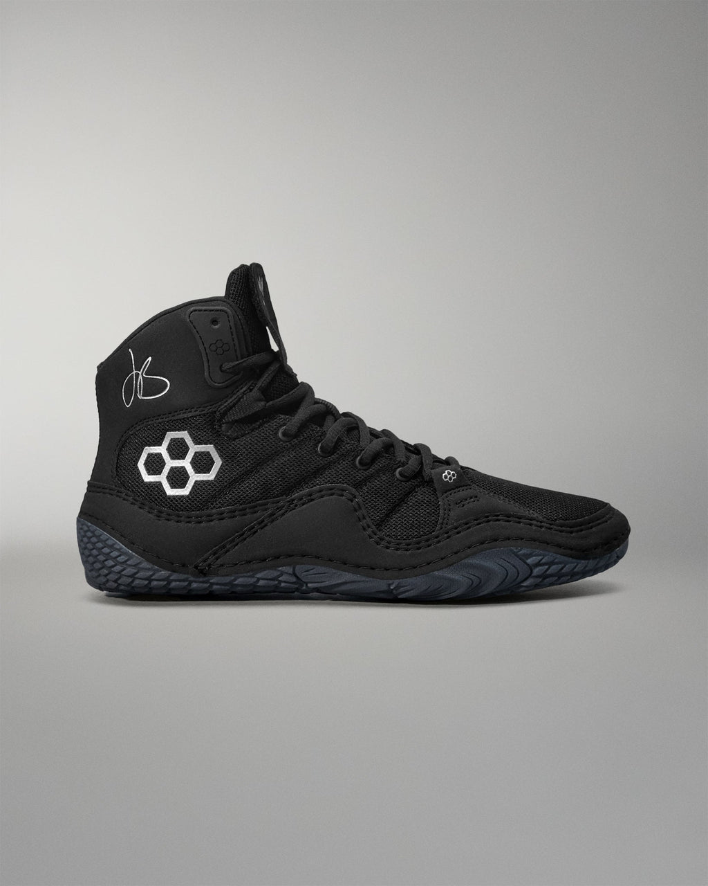 JB1 Adult Wrestling Shoes - Black Metal