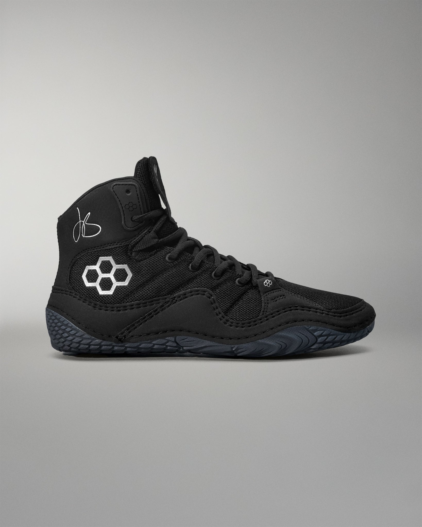 JB1 Adult Wrestling Shoes - Black Metal