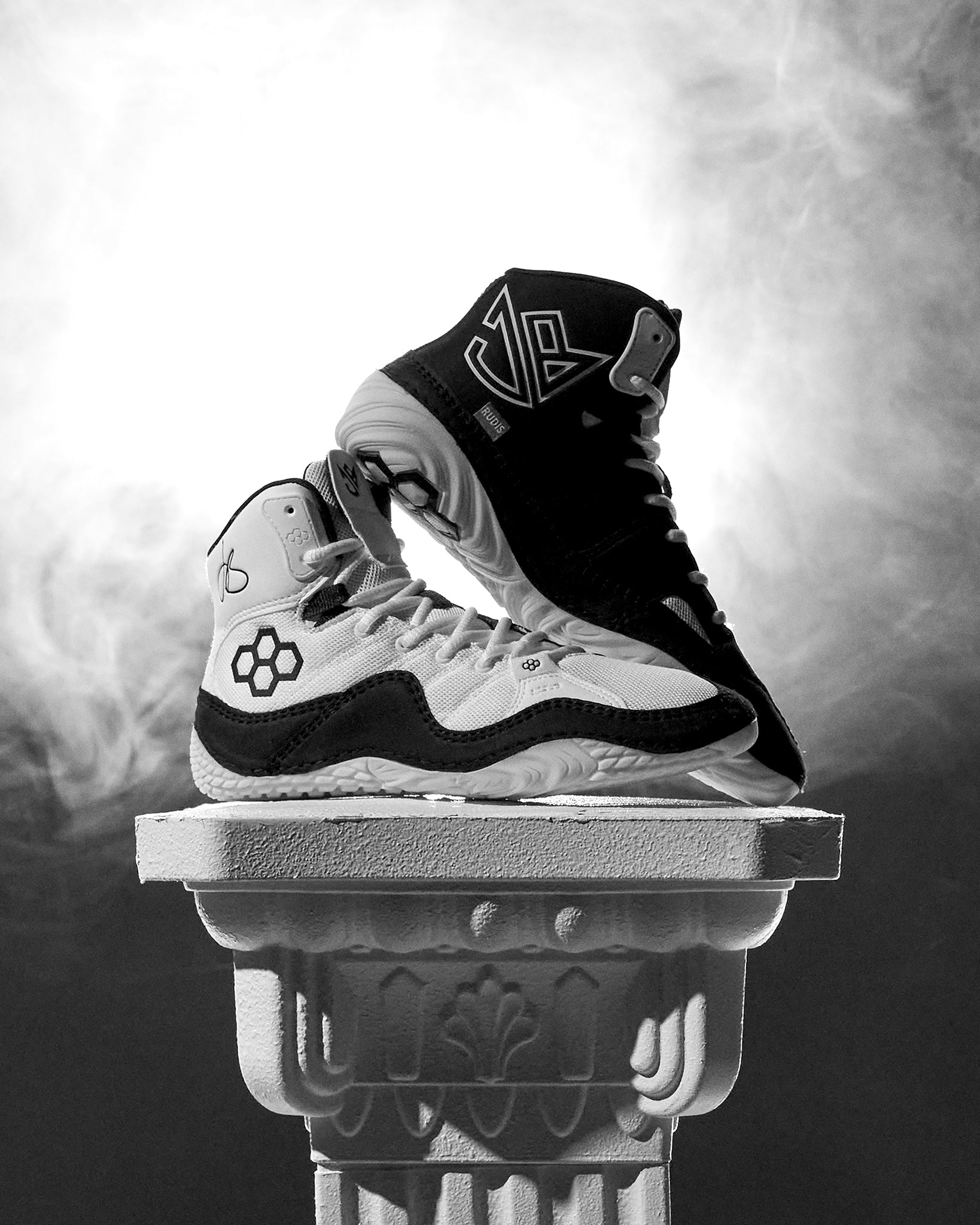 JB1 Adult Wrestling Shoes - White