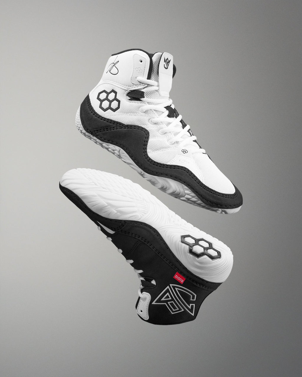 JB1 Adult Wrestling Shoes - White