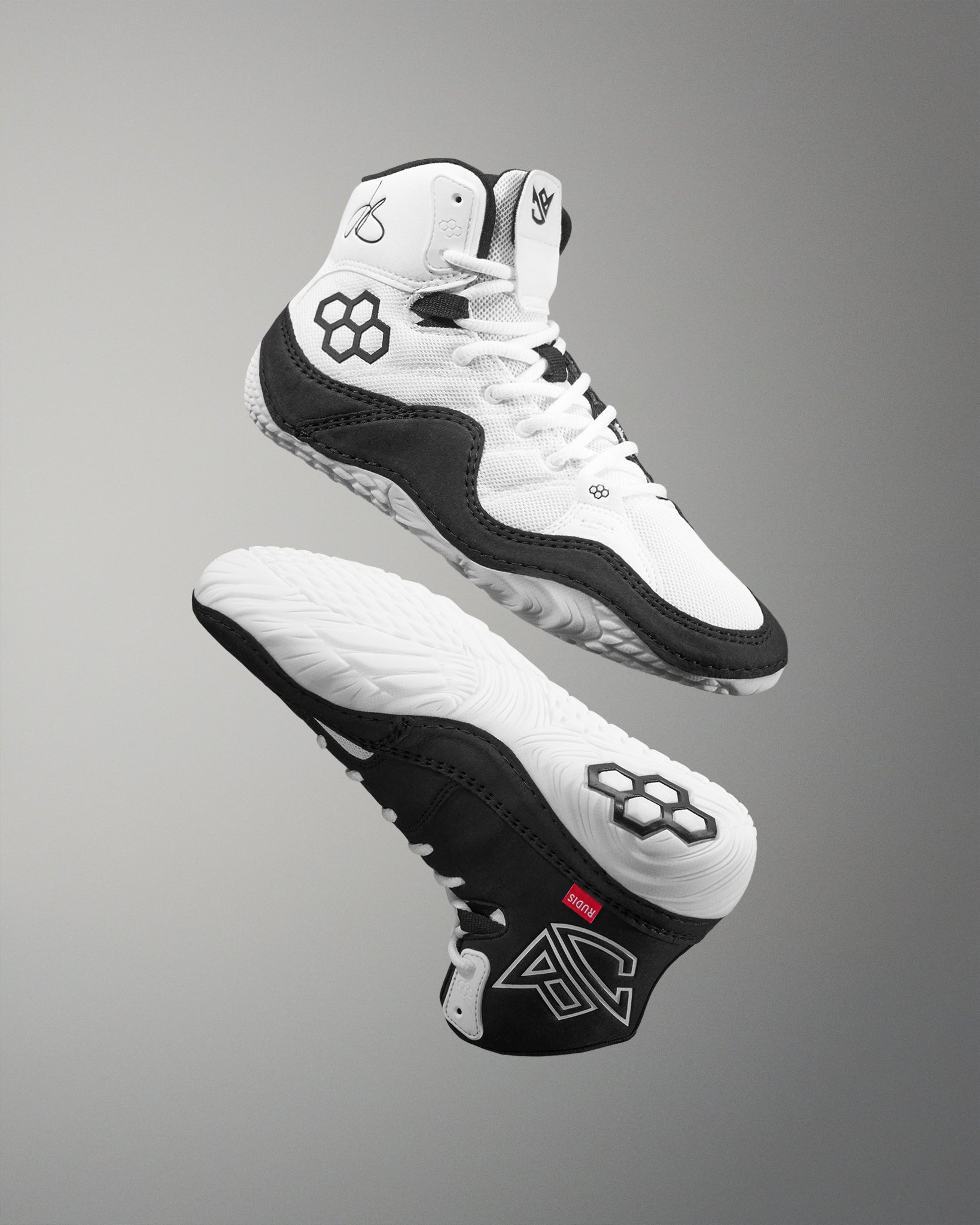 JB1 Adult Wrestling Shoes - White