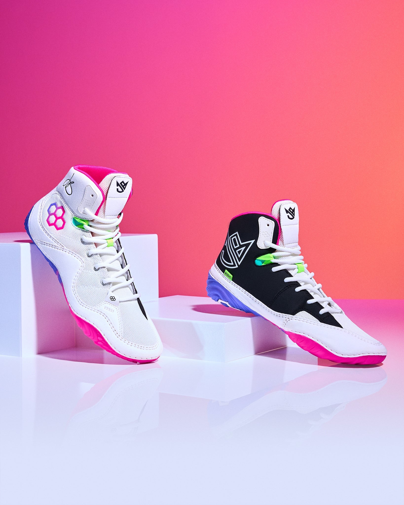 JB1 Adult Wrestling Shoes - Neon Surge