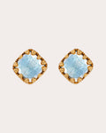 Small Jane 18K Gold-Dipped Quartz Stud Earrings