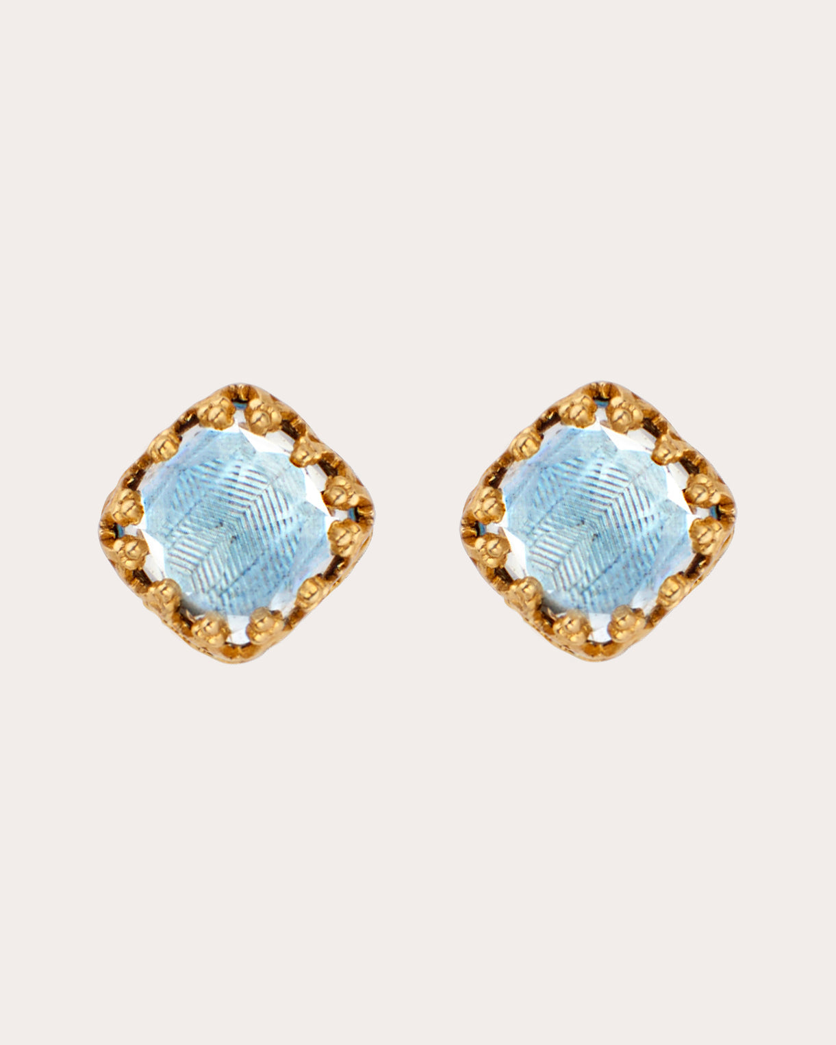 Small Jane 18K Gold-Dipped Quartz Stud Earrings