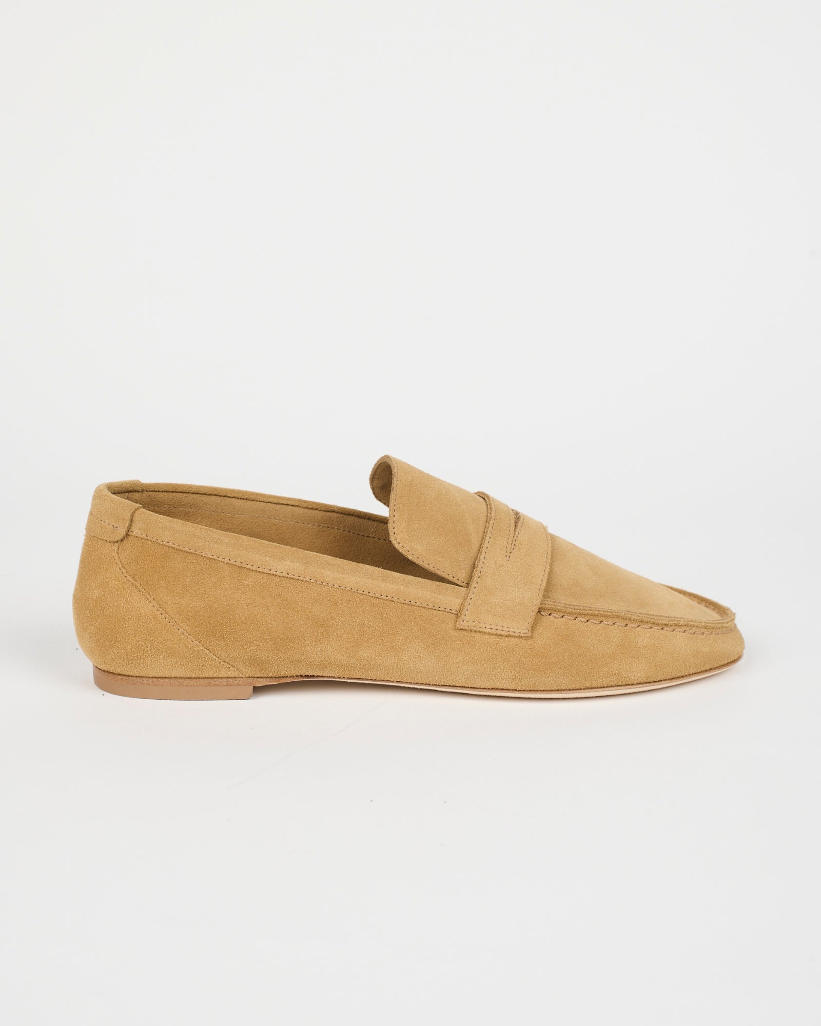 The Unlined Penny Loafer in Ambra