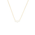 June Birthstone Make A Wish Necklace with Three Round Pearls