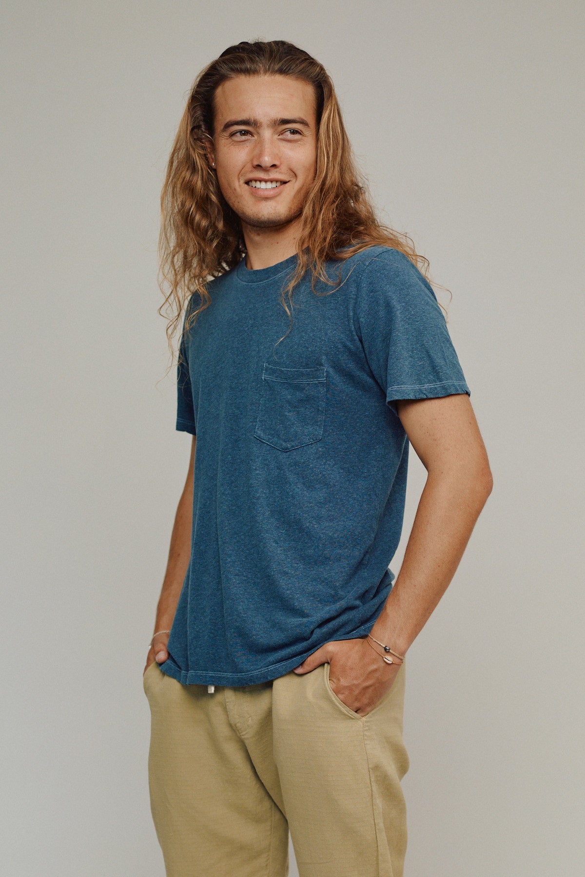 Heathered Jung Pocket Tee