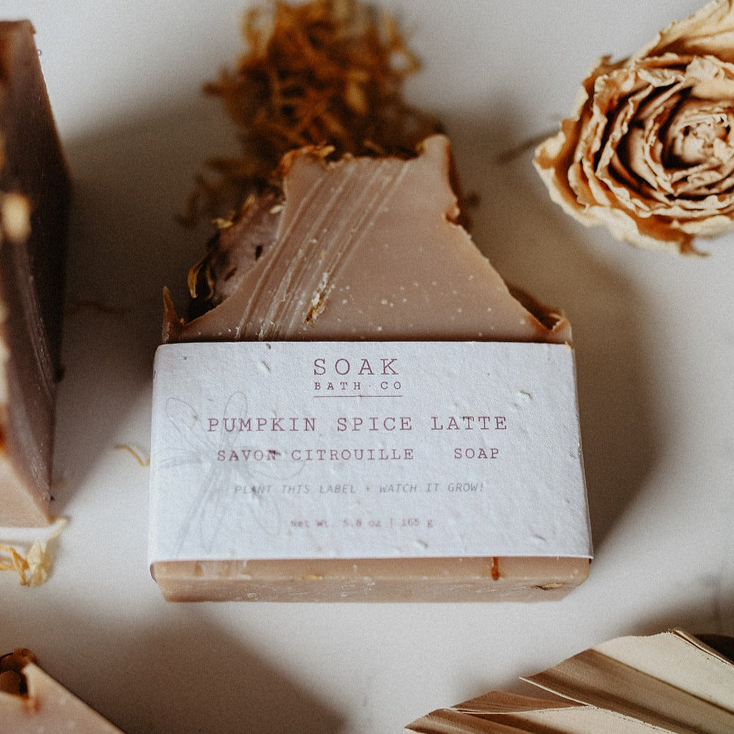 Pumpkin Spice Latte Soap Bar - Made in Canada