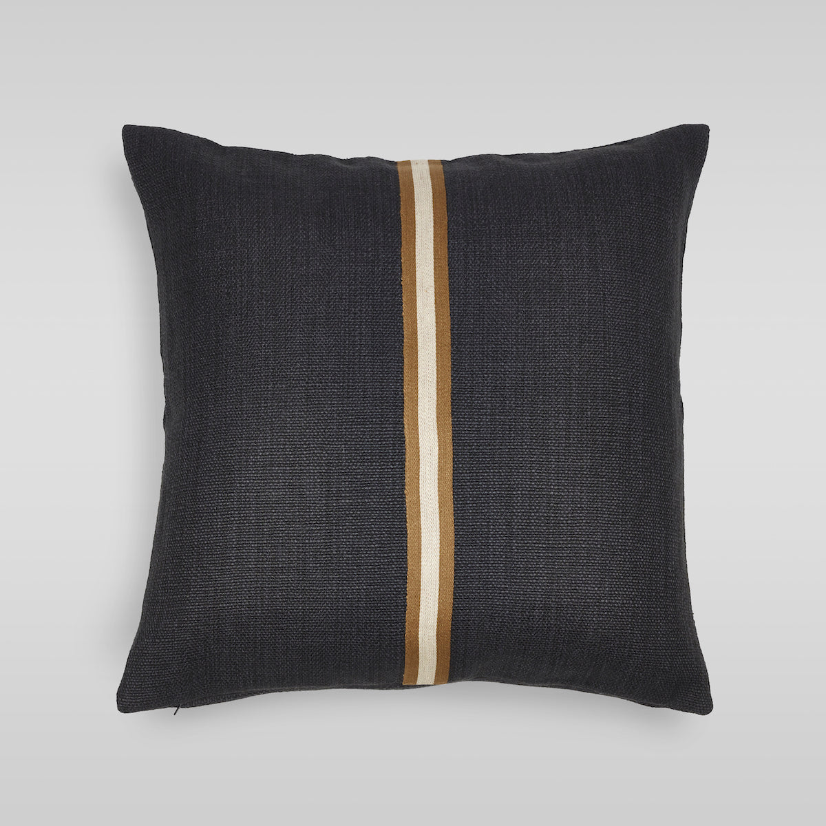 Jasper Pillow Cover, Black, 25" x 25"