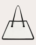The Jolie Leather-Trimmed Canvas Shoulder Bag