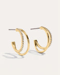 Julie Double Hoops