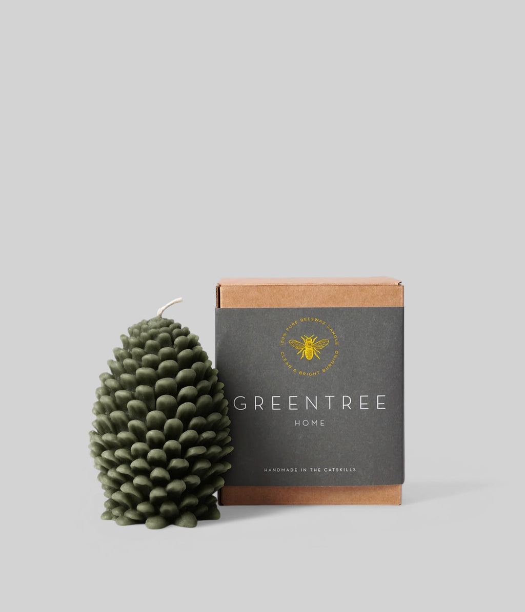 Beeswax Jumbo Pine Cone Candle