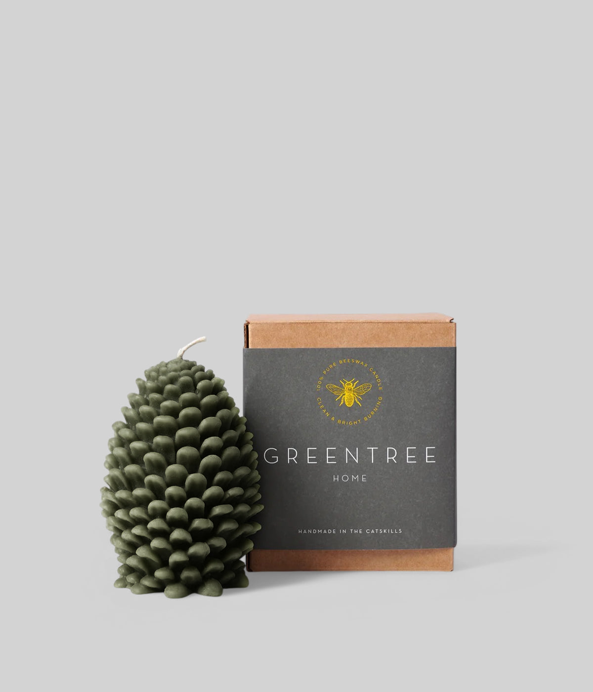Beeswax Jumbo Pine Cone Candle