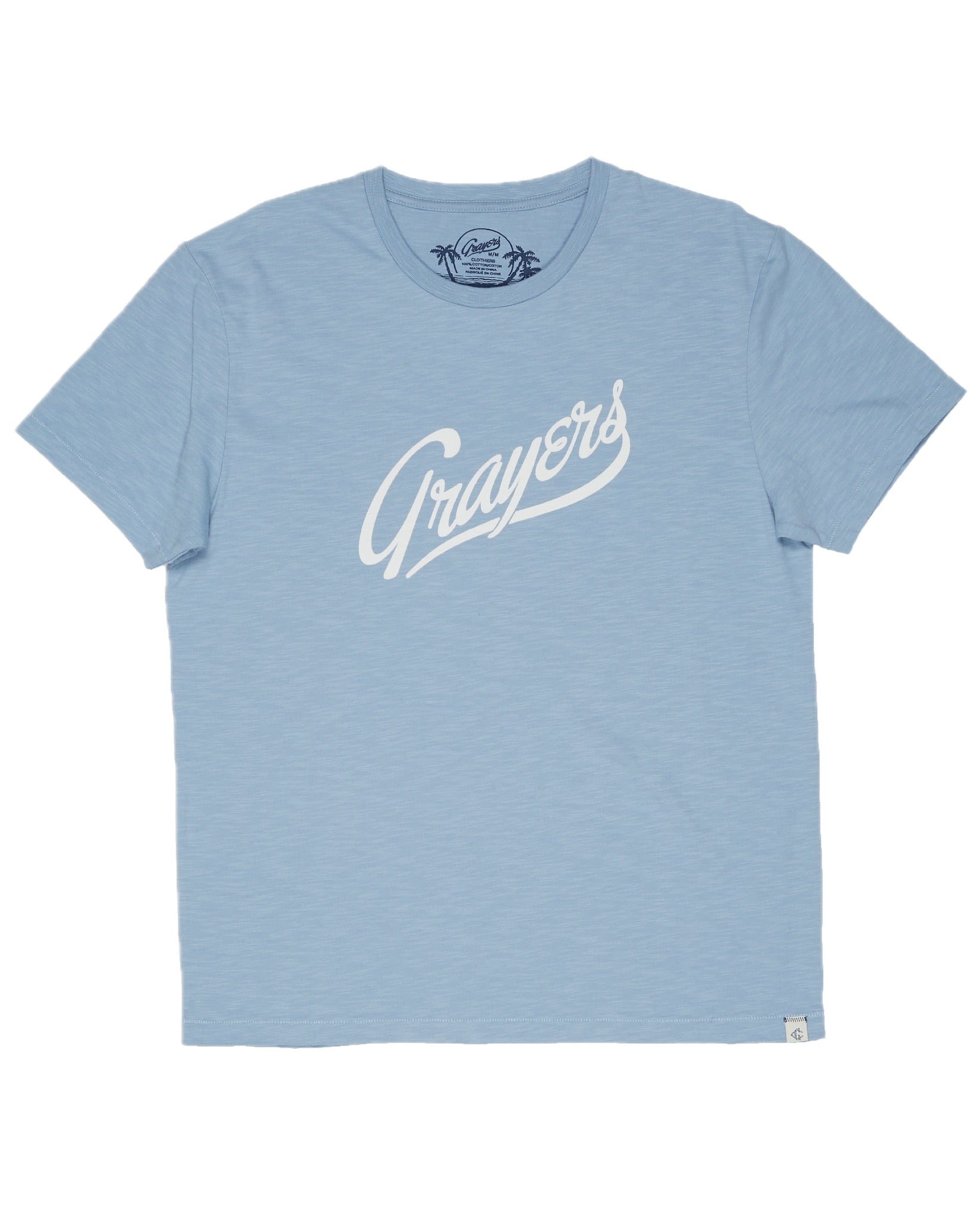 Grayers Print Tee - Ashley Blue *